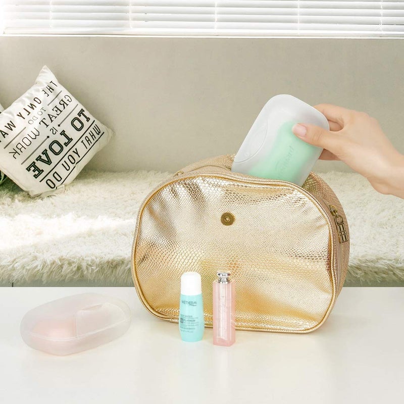 Vonpri Soap Box Holder, Soap Dish Soap Saver Case Container for Bathroom Camping Gym 1 Pack (Clear) - Image 2